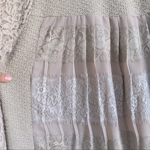 Anthropologie One September Raglan Lace Sweater - Picture 5 of 9